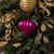 Vickerman N151270DMV - 5.7 inch Fuchsia Matte Onion Outdoor Christmas Ornament - 3 Pack