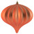 Vickerman N151271DMV - 5.7 inch Coral Matte Onion Outdoor Christmas Ornament - 3 Pack