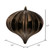 Vickerman N151275DSV 5.7" Chocolate Shiny Onion UV 3/Bag