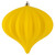 Vickerman N151278DMV 5.7" Yellow Matte Onion UV Drilled 3/Bag