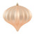 Vickerman N151280DMV - 5.7 inch Cafe Latte Matte Onion Outdoor Christmas Ornament - 3 Pack