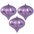 Vickerman N151286DMV - 5.7 inch Lavender Matte Onion Outdoor Christmas Ornament - 3 Pack