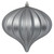 Vickerman N151287DMV 5.7" Pewter Matte Onion UV 3/Bag