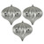 Vickerman N151287DSV 5.7" Pewter Shiny Onion UV 3/Bag