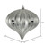 Vickerman N151287DSV 5.7" Pewter Shiny Onion UV 3/Bag