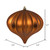 Vickerman N151288DMV - 5.7 inch Copper Matte Onion Outdoor Christmas Ornament - 3 Pack