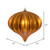 Vickerman N151288DSV - 5.7 inch Copper Shiny Onion Outdoor Christmas Ornament - 3 Pack