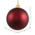 Vickerman N590719DMV - 2.75 inch Wine Matte Ball Outdoor Christmas Ornament - 12 Pack