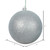 Vickerman N590807DG - 3 inch Silver Glitter Ball Christmas Ornament - 12 Pack