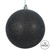 Vickerman N590817DG 3" Black Glitter Ball Drilled 12/Bag