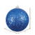 Vickerman N591002DQ 4" Blue Sequin Ball Drilled 6/Bag