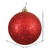 Vickerman N591003DQ - 4 inch Red Sequin Ball Christmas Ornament - 6 Pack