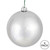 Vickerman N591007DSV - 4 inch Silver Shiny Ball Outdoor Christmas Ornament - 6 Pack