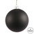 Vickerman N591017DMV - 4 inch Black Matte Ball Outdoor Christmas Ornament - 6 Pack