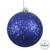 Vickerman N591022DQ 4" Cobalt Blue Sequin Ball Drilled 6/Bg