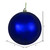 Vickerman N591031DSV - 4 inch Midnight Blue Shiny Ball Outdoor Christmas Ornament - 6 Pack