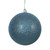 Vickerman N591062DG - 4 inch Sea Blue Glitter Ball Christmas Ornament - 6 Pack