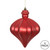 Vickerman N175803D - 6 inch Red Matte Onion Christmas Ornament - 4 Pack
