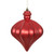 Vickerman N175803D - 6 inch Red Matte Onion Christmas Ornament - 4 Pack