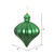 Vickerman N175804D - 6 inch Green Matte Onion Christmas Ornament - 4 Pack