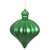 Vickerman N175804D - 6 inch Green Matte Onion Christmas Ornament - 4 Pack