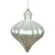 Vickerman N175807D 6" Silver Matte Onion Drop 4/Bg