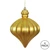 Vickerman N175808D - 6 inch Gold Matte Onion Christmas Ornament - 4 Pack