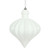 Vickerman N175811D 6" White Matte Onion Drop 4/Bg