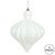 Vickerman N175811D - 6 inch White Matte Onion Christmas Ornament - 4 Pack
