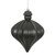 Vickerman N175817D 6" Black Matte Onion Drop 4/Bg