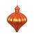 Vickerman N175818D 6" Burnish Orange Matte Onion Drop 4/Bg