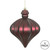 Vickerman N175819D - 6 inch Wine Matte Onion Christmas Ornament - 4 Pack