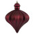 Vickerman N175821D 6" Berry Red Matte Onion Drop 4/Bg