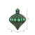 Vickerman N175824D - 6 inch Emerald Matte Onion Christmas Ornament - 4 Pack