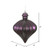 Vickerman N175826D 6" Plum Matte Onion Drop 4/Bg