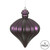 Vickerman N175826D 6" Plum Matte Onion Drop 4/Bg