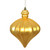  Vickerman N175837D 6" Honey Gold Matte Onion Drop 4/Bg 