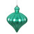 Vickerman N175842D 6" Teal Matte Onion Drop 4/Bg