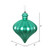 Vickerman N175842D 6" Teal Matte Onion Drop 4/Bg