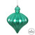Vickerman N175842D 6" Teal Matte Onion Drop 4/Bg