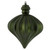 Vickerman N175864D - 6 inch Moss Green Matte Onion Christmas Ornament - 4 Pack
