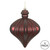 Vickerman N175865D 6" Burgundy Matte Onion Drop 4/Bg