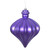Vickerman N175866D 6" Purple Matte Onion Drop 4/Bg