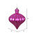  Vickerman N175870D 6" Fuchsia Matte Onion Drop 4/Bg 