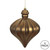 Vickerman N175876D - 6 inch Mocha Matte Onion Christmas Ornament - 4 Pack
