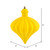 Vickerman N175878D 6" Yellow Matte Onion Drop 4/Bg