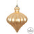 Vickerman N175880D - 6 inch Cafe Latte Matte Onion Christmas Ornament - 4 Pack