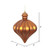 Vickerman N175888D - 6 inch Copper Matte Onion Christmas Ornament - 4 Pack