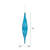Vickerman N176602 13" Blue Mercury Rain Drop 2/Bg