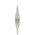  Vickerman N176607 13" Silver Mercury Rain Drop 2/Bg 